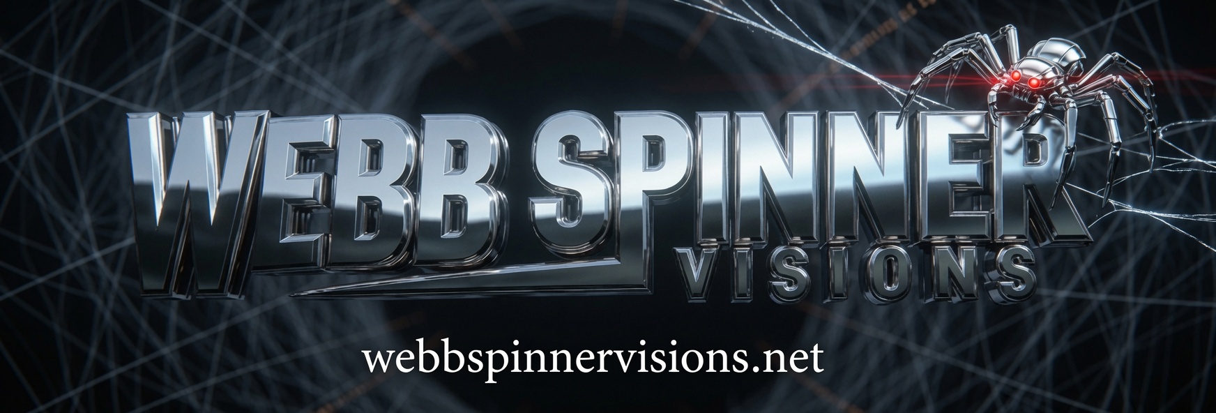 Webb Spinner Visions metallic wordmark